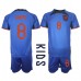 Nederland Cody Gakpo #8 Bortedraktsett Barn VM 2022 Korte ermer (+ Korte bukser)